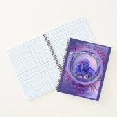 Notitieboek Paarse Oceaan Mermaid (Binnen)