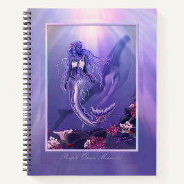 Notitieboek Paarse Oceaan Mermaid