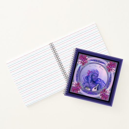 Notitieboek Paarse Oceaan Mermaid (Binnen)