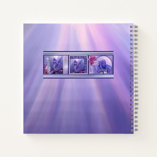Notitieboek Paarse Oceaan Mermaid (Achterkant)