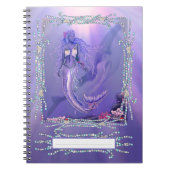 Notitieboek Paarse Oceaan Mermaid (Voorkant)