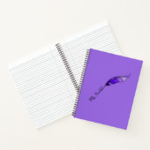 Notitieboek - Paarse Veerpen (Binnen)