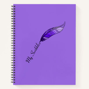 Notitieboek - Paarse veren