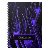 Notitieboek Paarse vlammen (Voorkant)