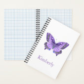 Notitieboek Paarse vlinder (Binnen)