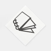 Notitieboek Pagina's Pictogram Papieren servetten (Hoek)