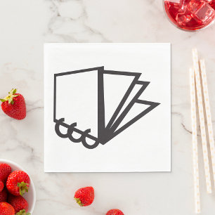 Notitieboek Pagina's Pictogram Papieren servetten