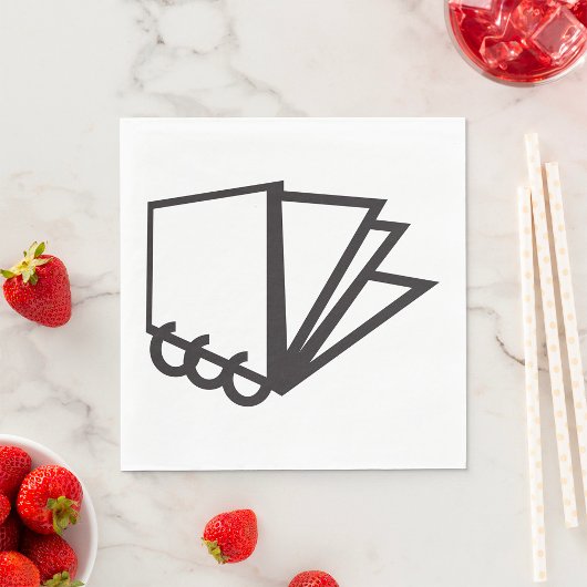Notitieboek Pagina's Pictogram Papieren servetten