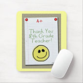 Notitieboek Papier Bedankt voor Middelbare School  Muismat (Met muis)