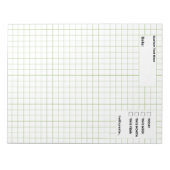 Notitieboek papier engineering grafiekbladen notitieblok (Voorkant)