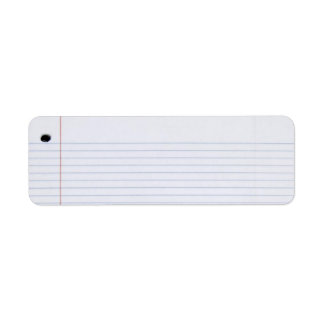 Notitieboek papier label