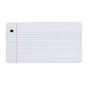 Notitieboek papier label (Voorkant)