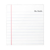 Notitieboek Papier op maat van het Notitieblok voo (Voorkant)