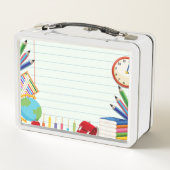 Notitieboek Papier School Supply Thema Kinder (Achterkant)