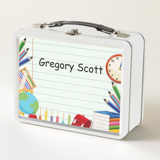 Notitieboek Papier School Supply Thema Kinder (Voorkant)