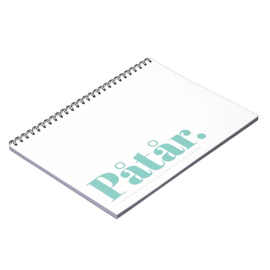 Notitieboek Påtår (Linkerzijde)