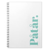 Notitieboek Påtår (Voorkant)