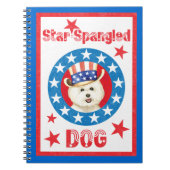 Notitieboek Patriotic Bichon Frise (Voorkant)