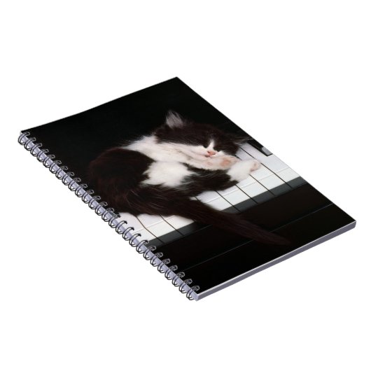 Notitieboek-Piano Kitten Notitieboek (Rechterzijde)