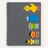 Notitieboek Pixel Sesame Street Characters (Voorkant)