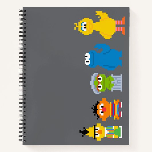 Notitieboek Pixel Sesame Street Characters (Voorkant)
