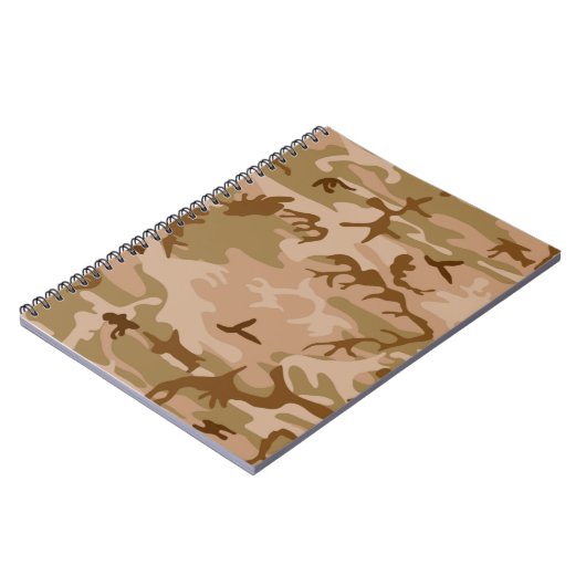 Notitieboek Planner militaire woestijnzand en camo (Linkerzijde)
