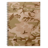 Notitieboek Planner militaire woestijnzand en camo (Voorkant)