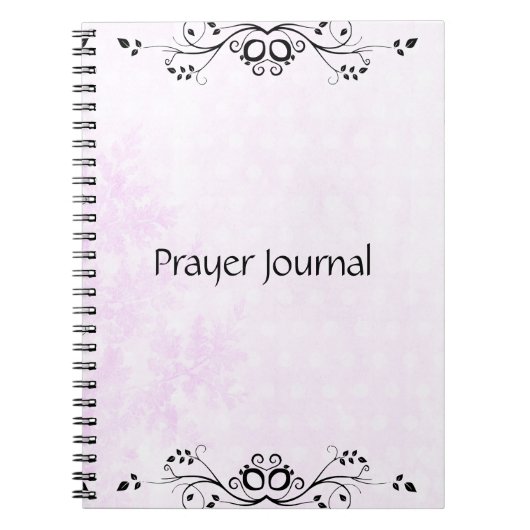 Notitieboek Prayer Journal in roze (Voorkant)