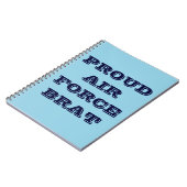 Notitieboek Proud Air Force Brat (Linkerzijde)