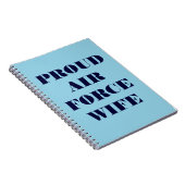 Notitieboek Proud Air Force Wife (Rechterzijde)