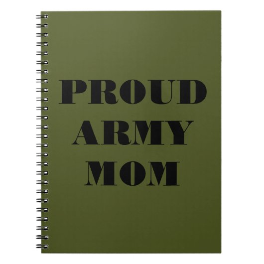 Notitieboek Proud Army Mam (Voorkant)