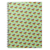 Notitieboek Rainbow Heart Pattern (Voorkant)