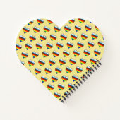 Notitieboek Rainbow Heart Pattern (Achterkant)