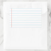 Notitieboek Rechthoekige Sticker (Tas)