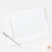 Notitieboek Rechthoekige Sticker (Envelop)