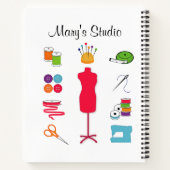 Notitieboek rechts naaien (Achterkant)