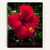notitieboek "Red Hibiscus" (Voorkant)