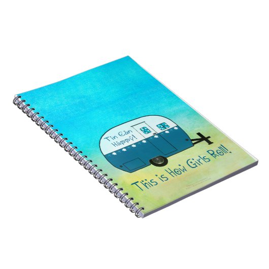 NOTITIEBOEK | Retro Camper | Personaliseer het! (Rechterzijde)