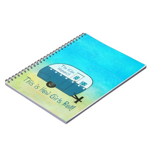 NOTITIEBOEK | Retro Camper | Personaliseer het! (Linkerzijde)