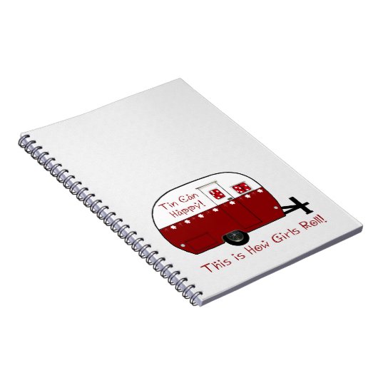 NOTITIEBOEK |  Rode Camper | Personaliseer het! (Rechterzijde)