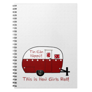 NOTITIEBOEK |  Rode Camper | Personaliseer het!