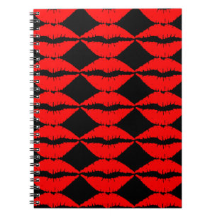 Notitieboek rode lippen