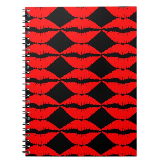 Notitieboek rode lippen (Voorkant)