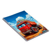 Notitieboek - Rode vrachtwagen (Rechterzijde)