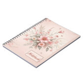 Notitieboek Roze bloemen (Linkerzijde)