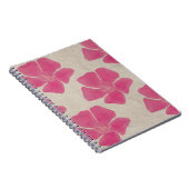 Notitieboek Roze bloemen (Rechterzijde)