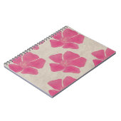 Notitieboek Roze bloemen (Linkerzijde)