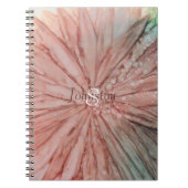 Notitieboek "Roze bloemen" Personaliseren (Voorkant)