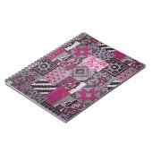 Notitieboek Roze patchwork (Linkerzijde)