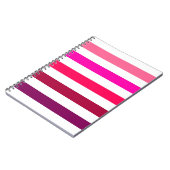 Notitieboek  roze strepen (Linkerzijde)